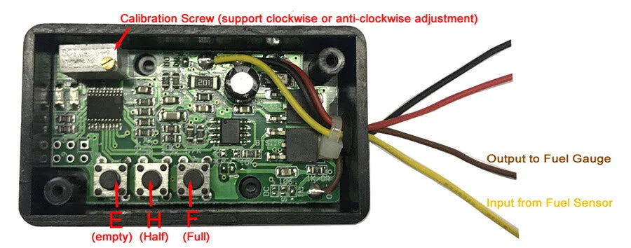 Fuel Gauge Sender Ohm Range Converter Module for Gas Tank (Update)