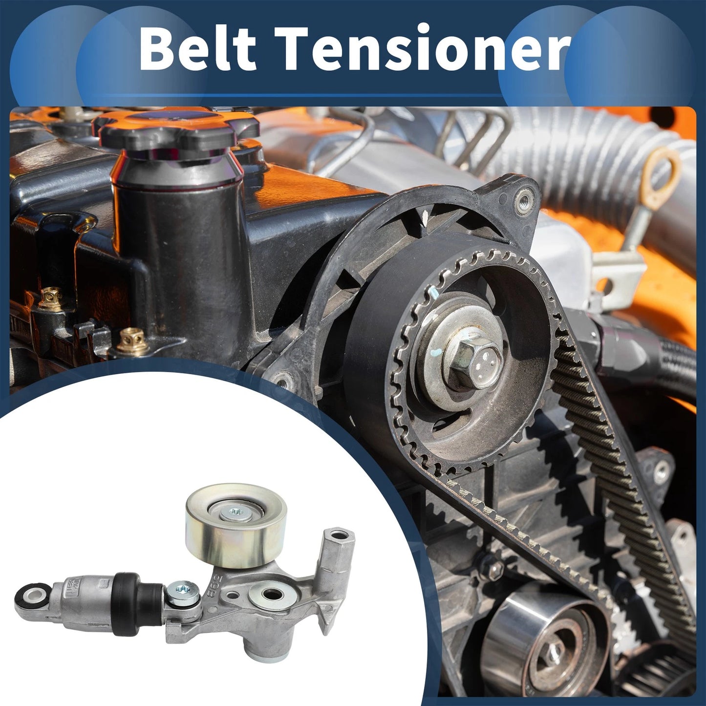 Belt Tensioner for Honda Accord (2018–2024) No. 3117059B015 Metal 1 Pc