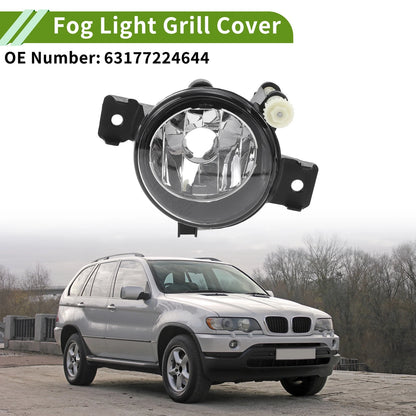 1 Pc Right Fog Light Grill for BMW X5 (2011–2013) No. 63177224644 Clear