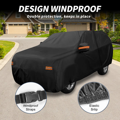 Waterproof Car Cover with Driver Door Zipper for Toyota Grand Highlander (2024)