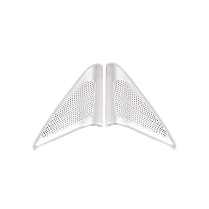 Silver Alloy Cover Trim A Pillar Speaker Sound for Range Rover Velar (2018–2023)