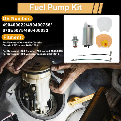 Fuel Pump Set for Kawasaki Vulcan 900 Classic (2006–2010) Replaces No.490400022