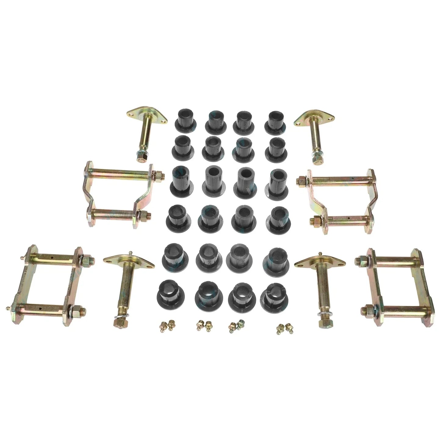Greasable Shackle Pin Urethane Full Kit for Hilux 4x4 Leaf Spring (2005-2023)
