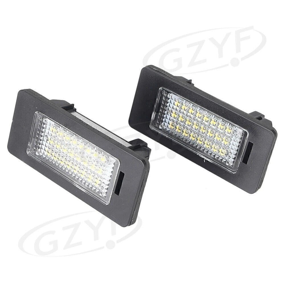 2X White LED License Plate Lights for BMW E39 E60 E70 E82 E90 E92 F30
