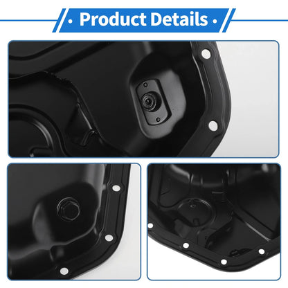 Engine Oil Pan for Lexus RX350 Base V6 3.5L Aluminum Alloy Black (2007-2015)