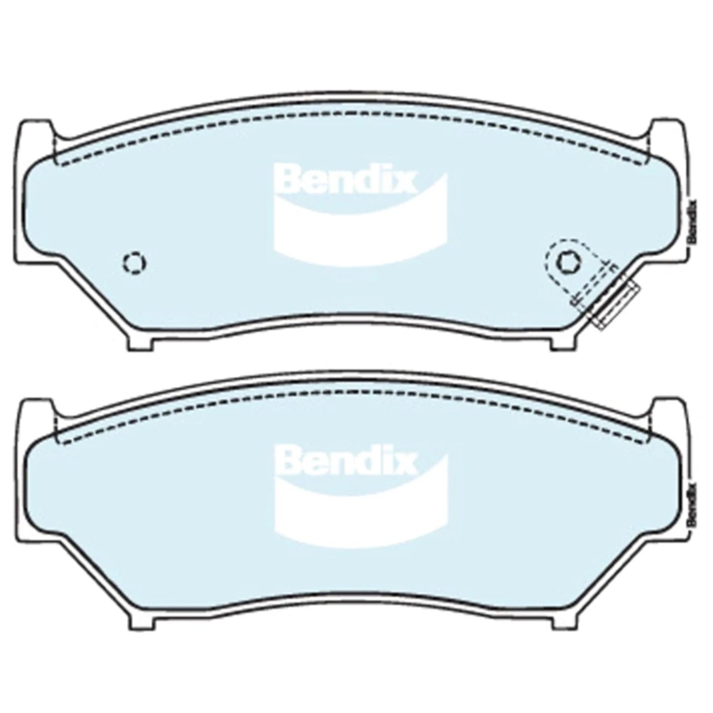 Set of 4 Front Disc Brake Pads for Suzuki Vitara (1991–1998)