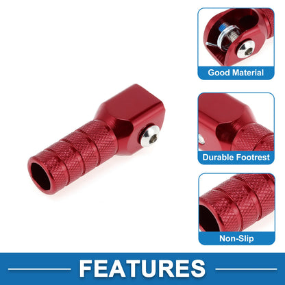 Cylinder Square Shifter Footrests Pegs for Suzuki RMZ
