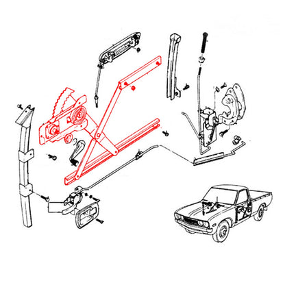 Door Window Regulator for Datsun Nissan 620 1972-1979