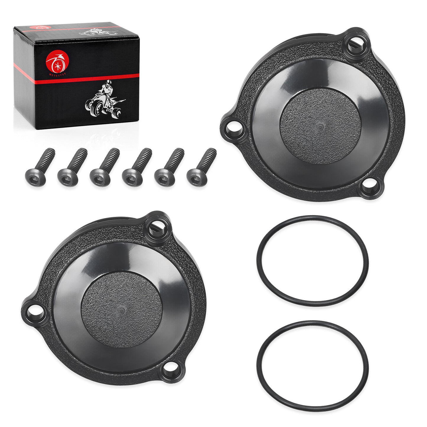 2X Hub Cap & Screws Kit for Polaris Sportsman Xplorer (250–500)