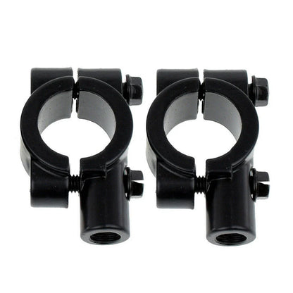 22MM M8 Black Motorcycle Handlebar Mirror Mount Clamp