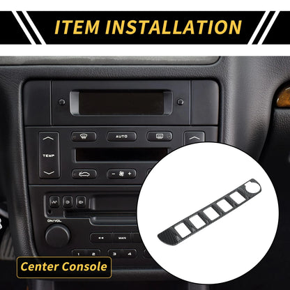 Carbon Fiber AC Switch Button Control Cover Trim for Toyota Tacoma (2016–2023)
