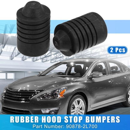 2 Pcs Hood Rubber Cushion Bumper for Nissan 200SX Altima Frontier (1995–2001)