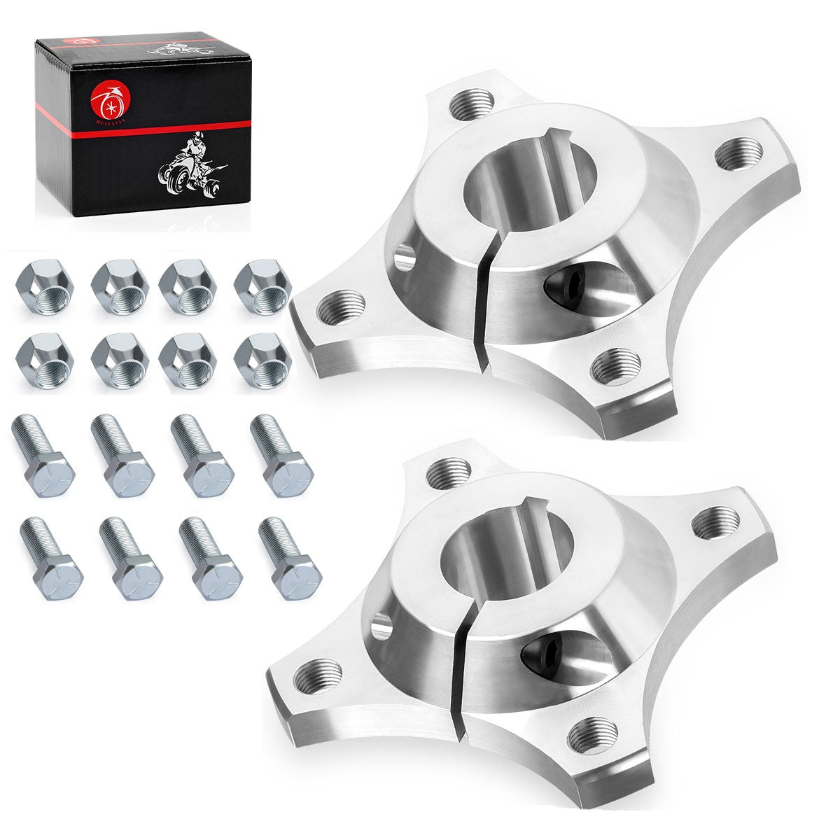 Set of 2 Rear 1-1/4" Aluminum Wheel Hubs for Go Kart Off Road