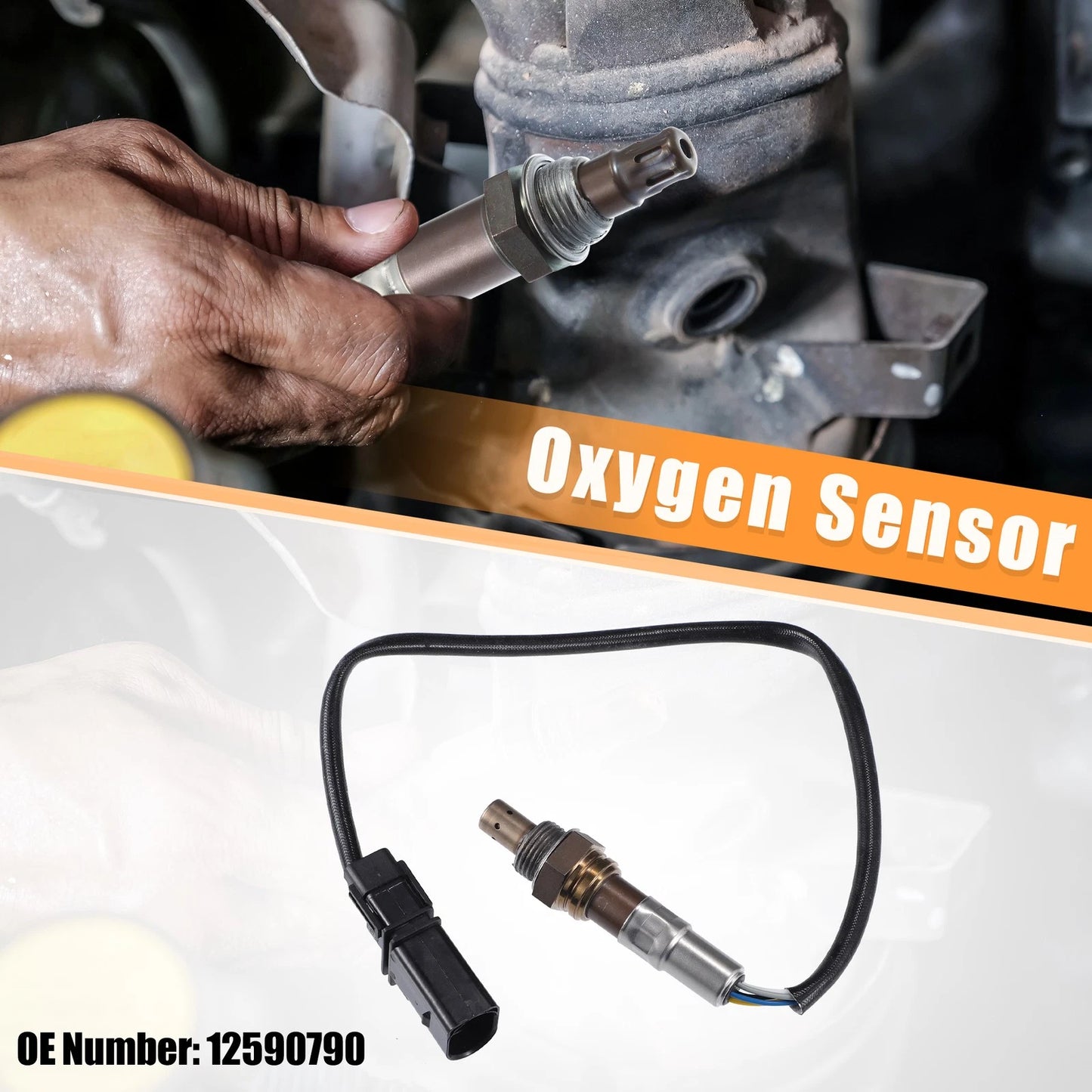 Front Oxygen Sensor for Seat Cordoba (2002) No. 036906262T Plastic Metal