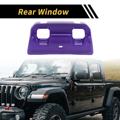 Rear Window Switch Panel Trim Cover for Jeep Wrangler JL JLU (2018–2024) Purple