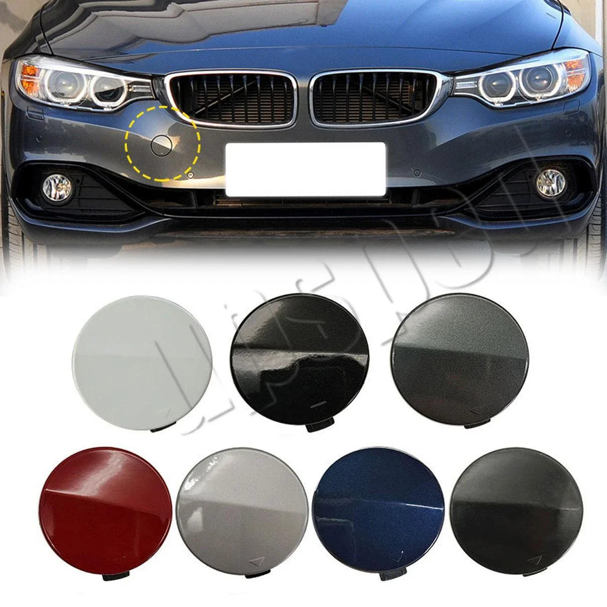 Front Bumper Tow Hook Eye Cover Cap for BMW 4 Series (2014–2019)