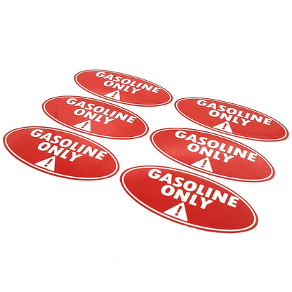 Set of 6 Fuel Only Window Decals for Car Truck