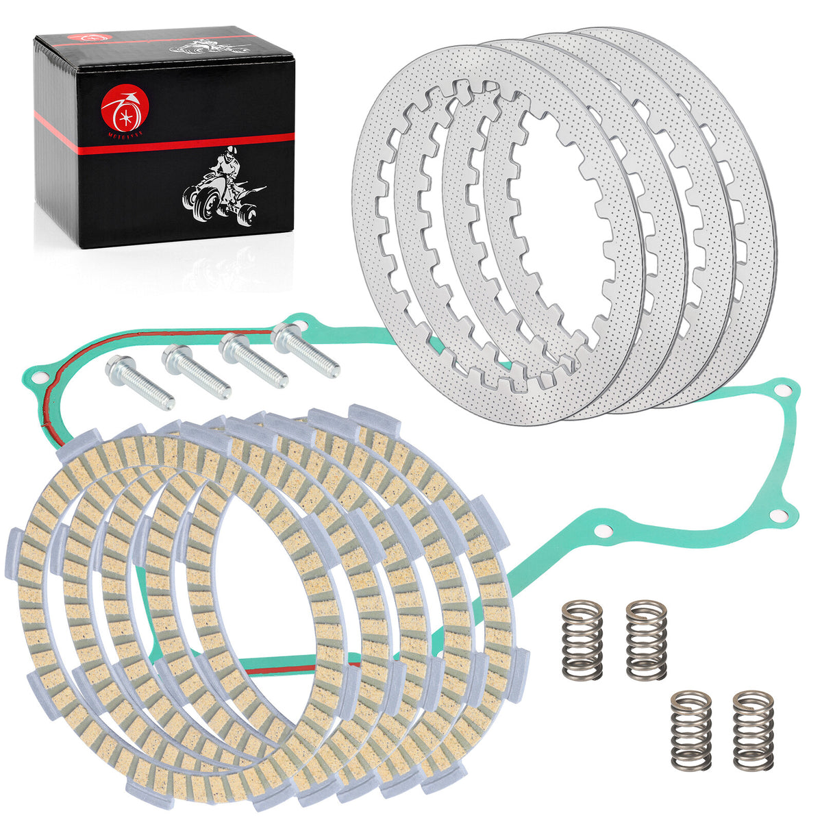 Clutch Friction Steel Plates Gasket Kit for Honda CR85R CR85RB (2003–2007)