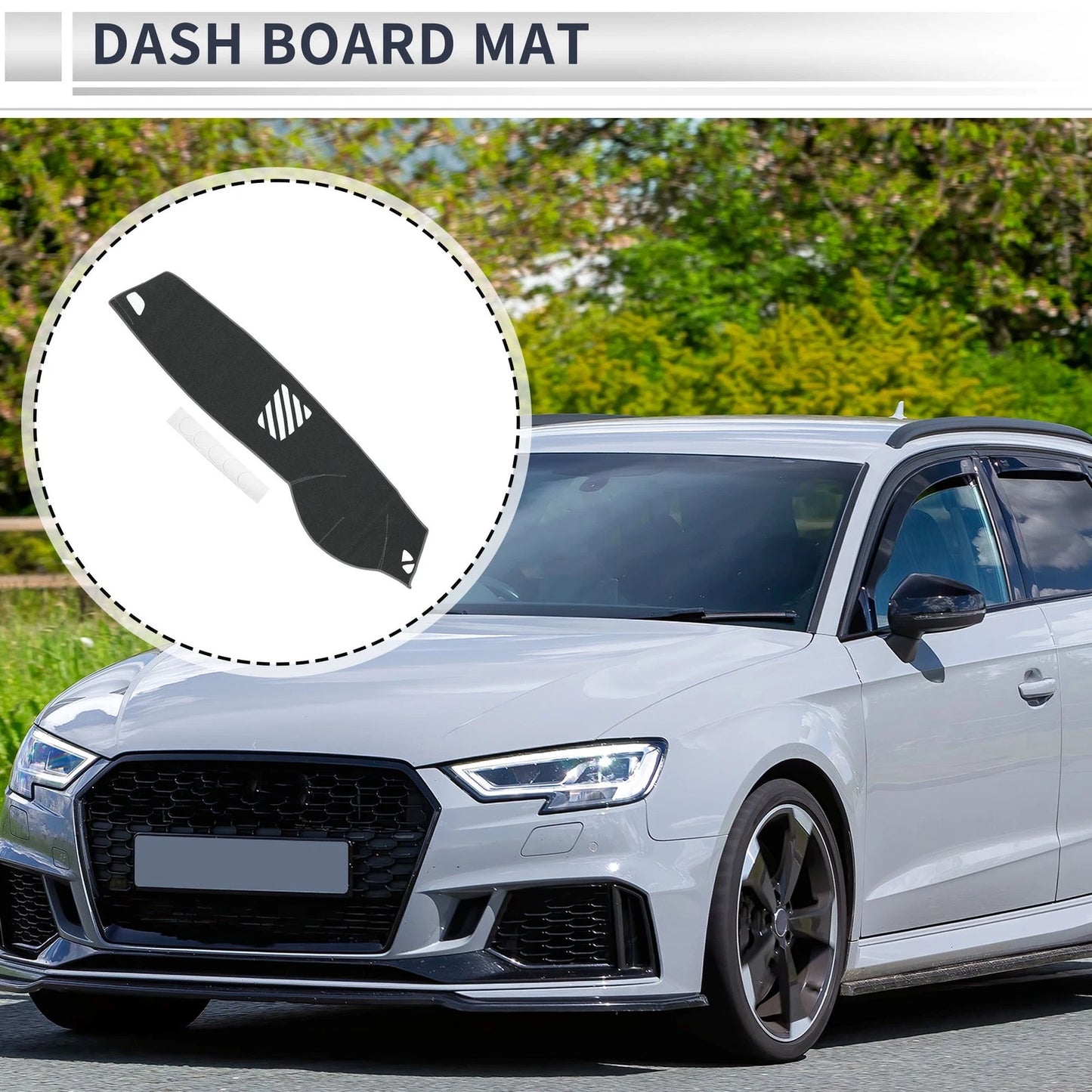 Dashboard Cover Mat for BMW 5 Series F10 F11 (2010–2017) Sun Protector Gray