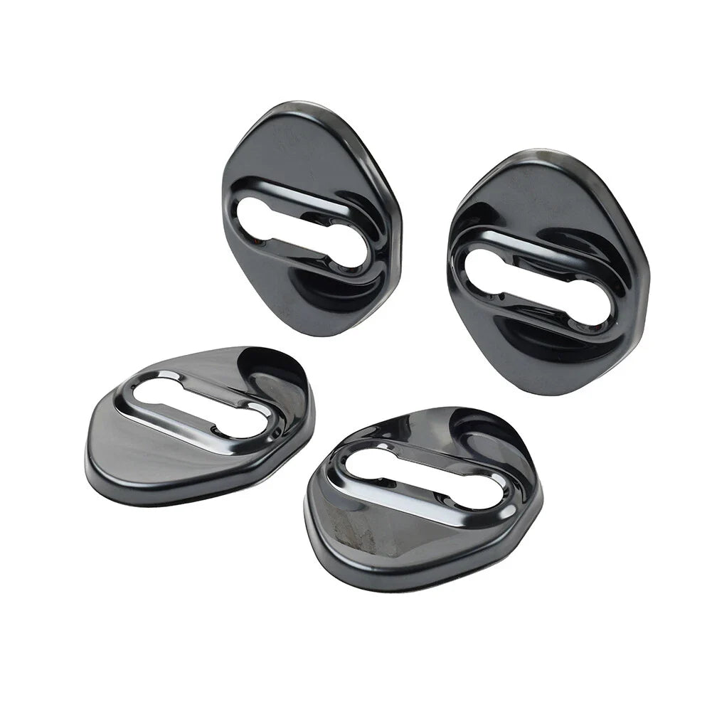 Black Car Door Lock Protective Covers for Honda, Toyota, Mazda, Hyundai