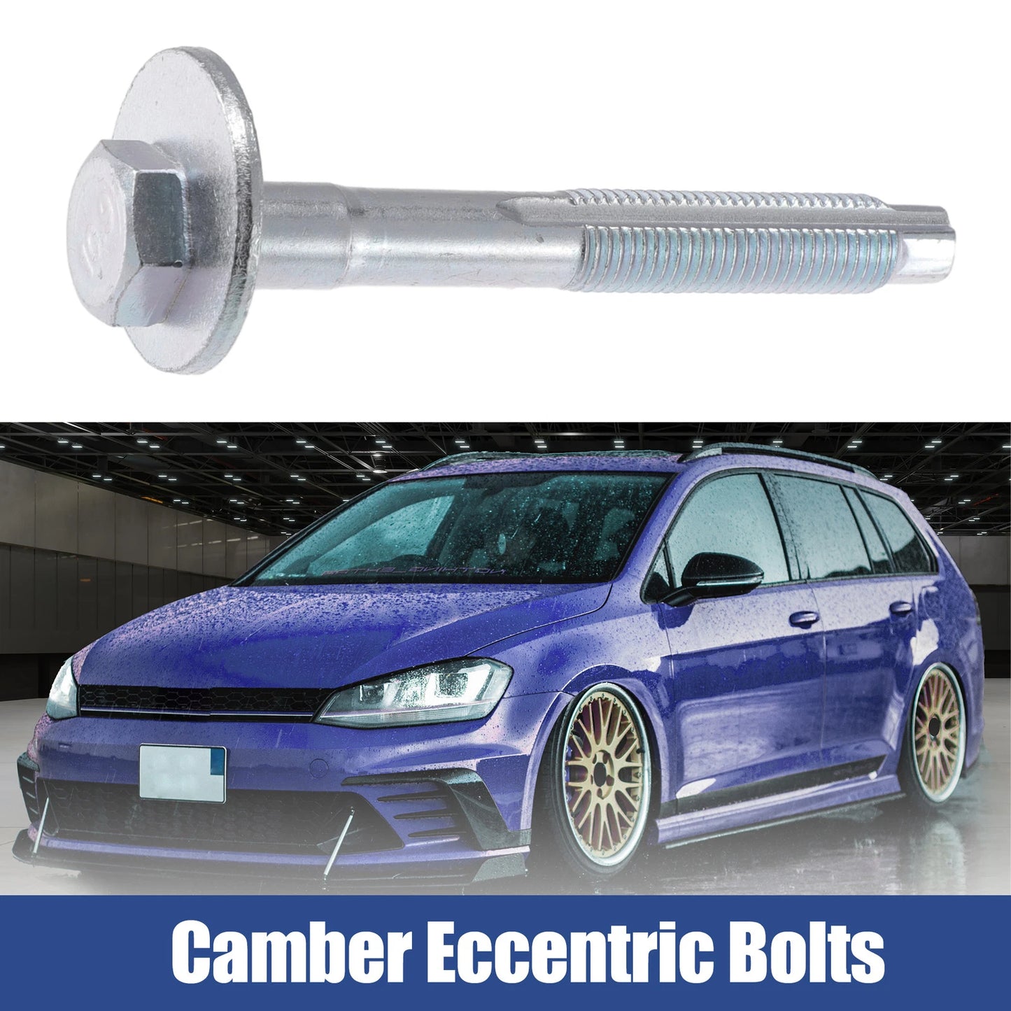 2X Eccentric Alignment Camber Bolt for Volkswagen (No.WHT000228/1K0501387D)