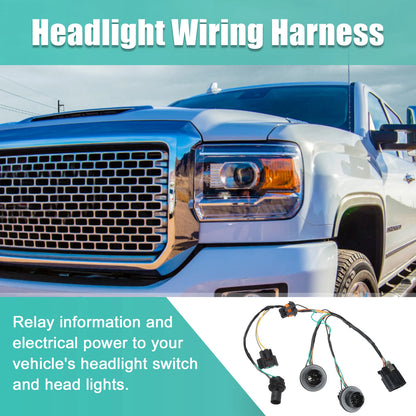Headlamp Wire Harness 15841610 for GMC Sierra, Chevrolet Silverado (2007–2014)