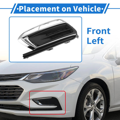 Front Left Fog Light Grille No. 94516100, GM1038184 for Chevrolet Cruze (2015–2016)