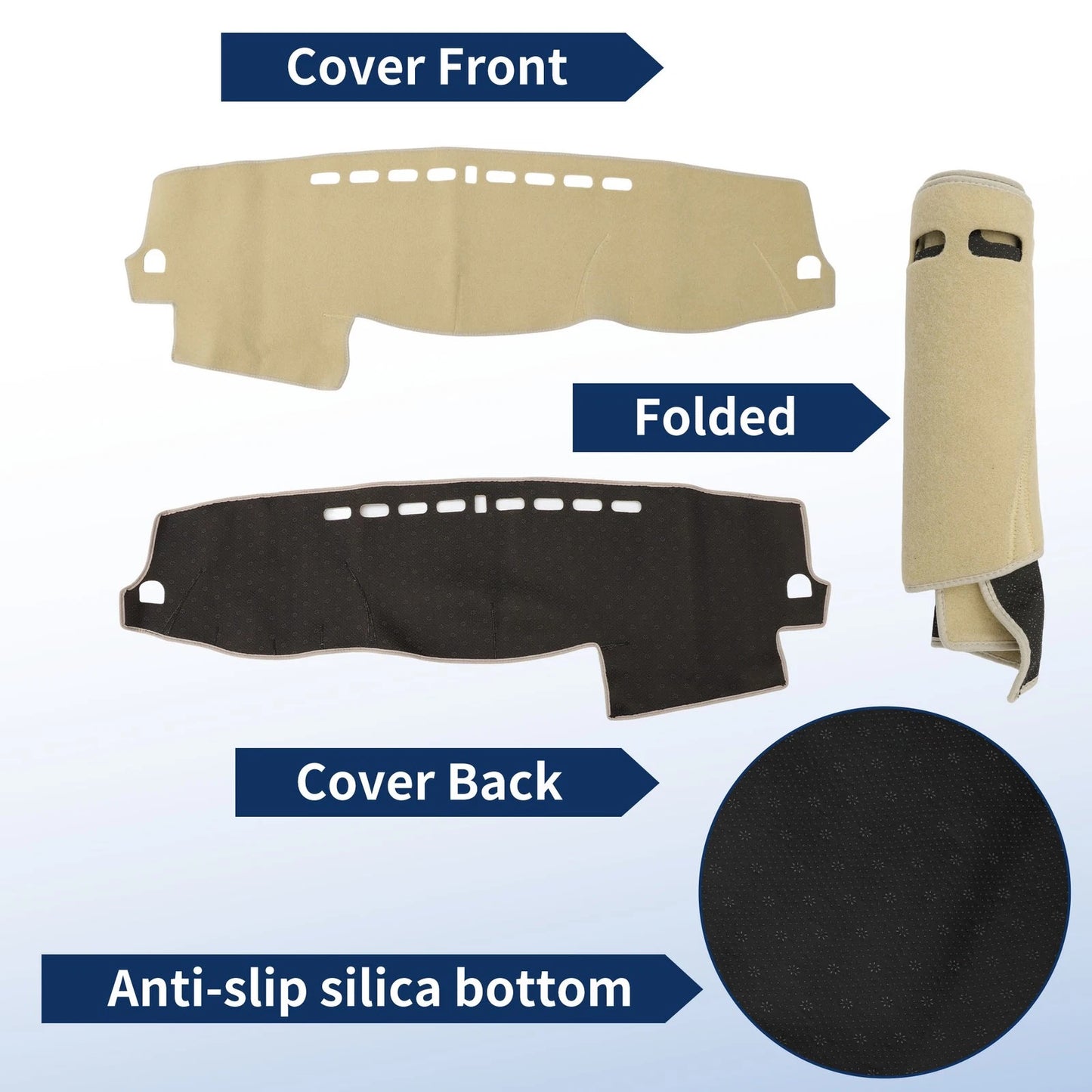 Dash Cover for Mitsubishi Shogun (2007–2019) Polyester Beige
