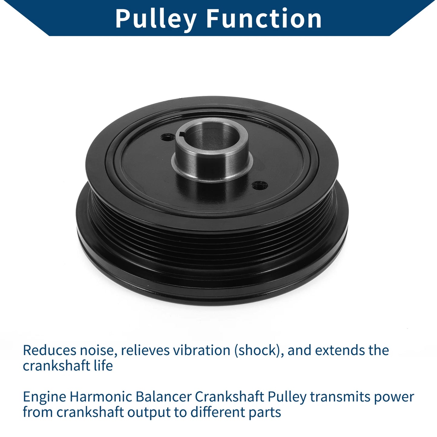 Engine Harmonic Balancer Crank Pulley for Lexus LS460 (2007–2012) No.1347038010