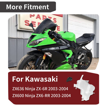 Coolant Reservoir Tank with Cap for Kawasaki Ninja ZX6R ZX6RR (2000–2009)