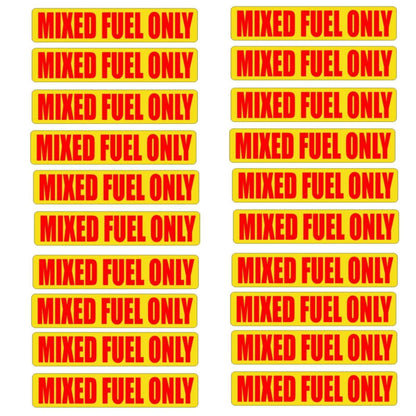 Mixed Fuel Only Vinyl Stickers for Motorcycles (2-Stroke)