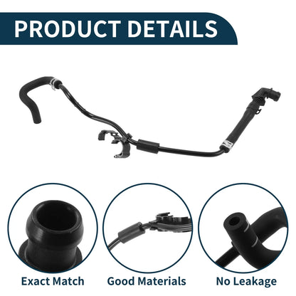 Radiator Hose for Porsche Macan (2014) No. 95812108100 Plastic Coolant Pipe