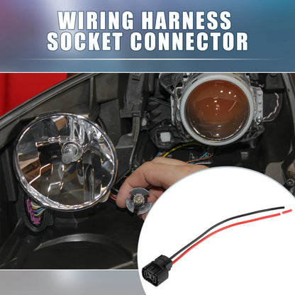 Set of 2 H16 Female Connector Pigtail Wiring for LED Fog Light DRL Lights