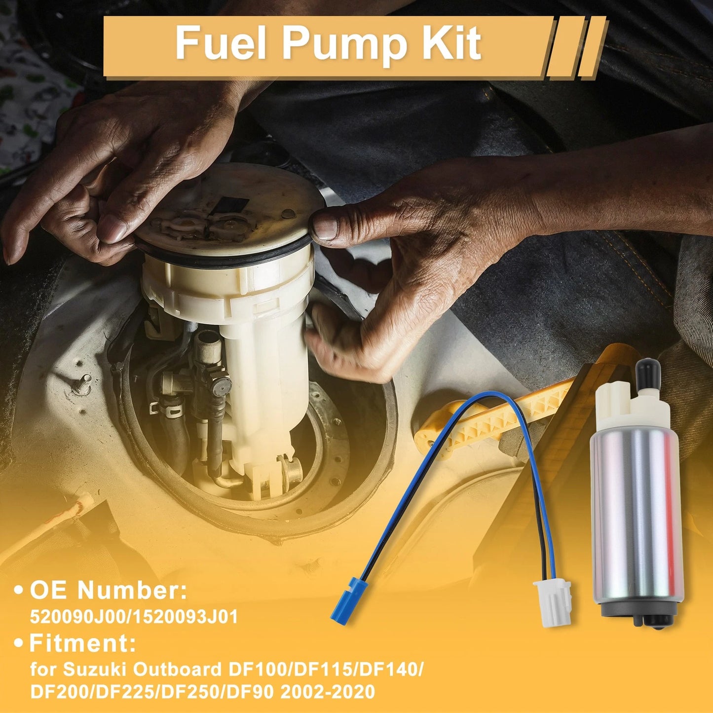 Fuel Pump for Suzuki Outboard DF100/DF115/DF140/DF200 (2002–2020) 520090J00