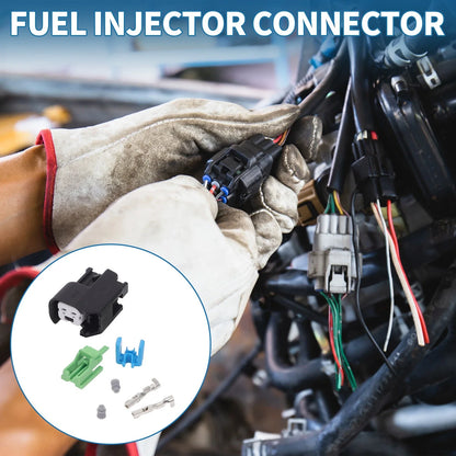 Fuel Injector Connector 2 x Pin Wire Harness Plug for Chevrolet (EV6)