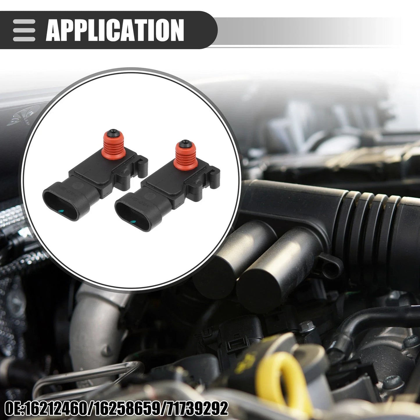 MAP Manifold Air Pressure Sensor 2 x for Chevrolet Camaro 5.7L (2002-2009)