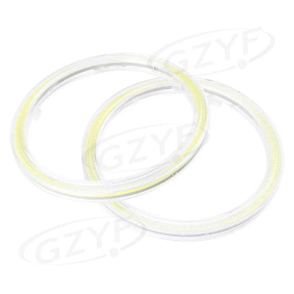 80mm 12V-24V Angel Eyes COB Halo Ring LED Headlight Bulbs for Car