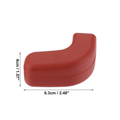 Pair Front Bumper Tow Hook Covers for Jeep Wrangler JK JL (2007–2023) Red