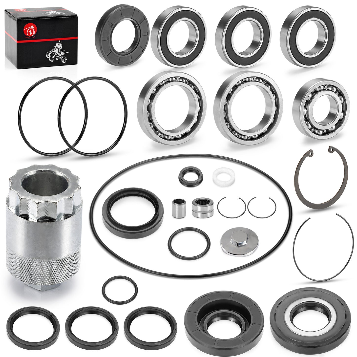 Rear Differential & Axle Bearing Seal Kit for Honda Recon 250 (2002–2023)