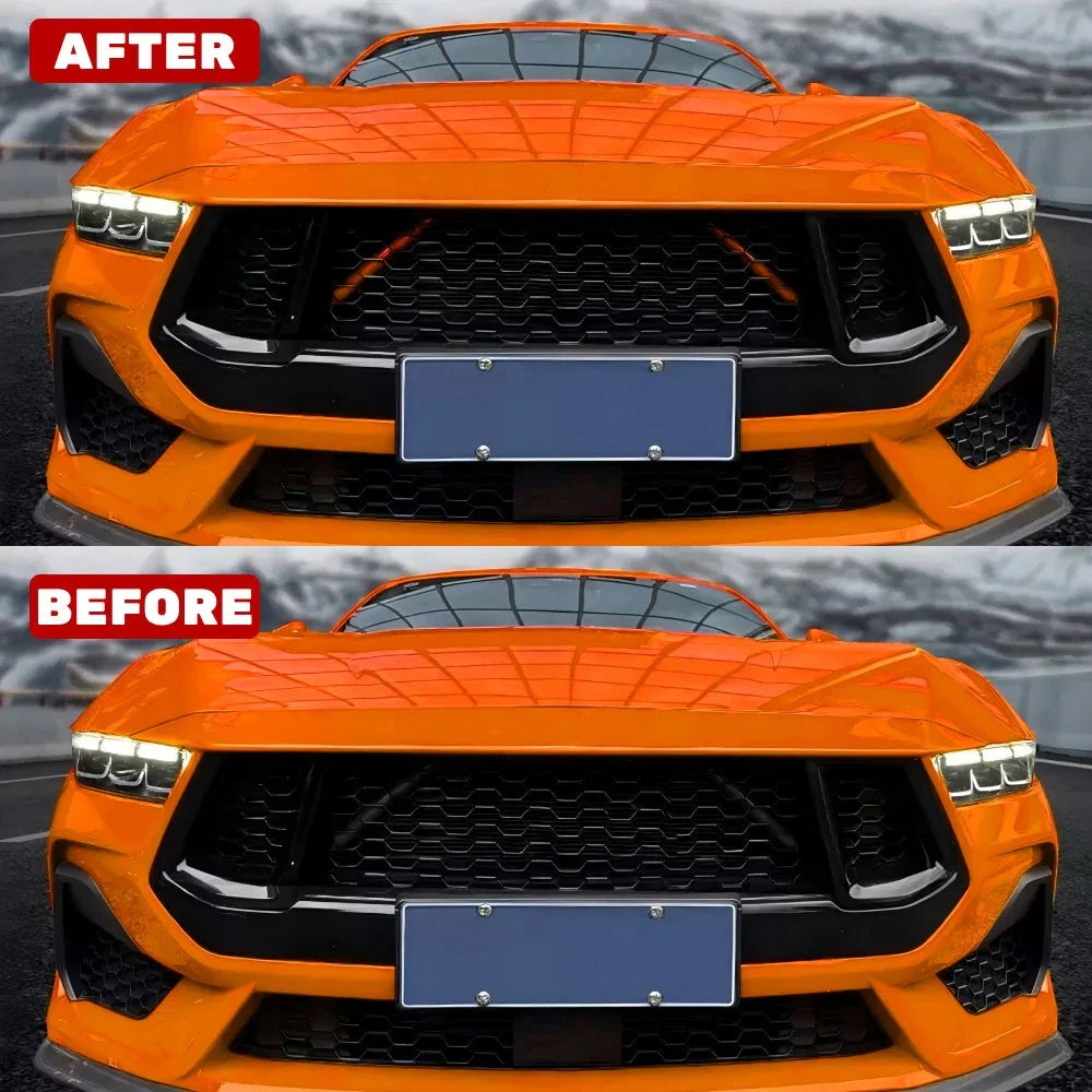 Multicolour Front Grille Cover Clip Trim for Ford Mustang (2024–2025)