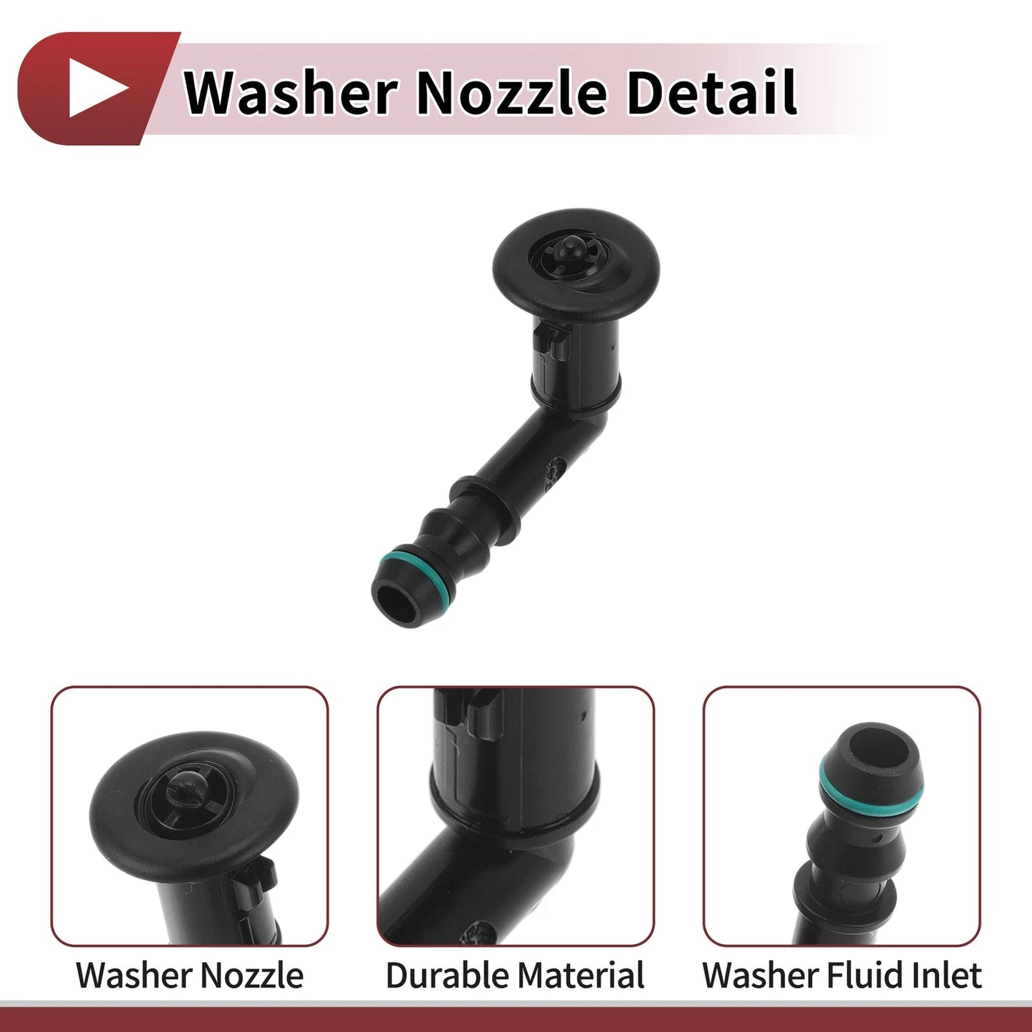 Front Passenger Side Headlight Washer Nozzle for Nissan Juke (2010–2018) No. 286411KA0A
