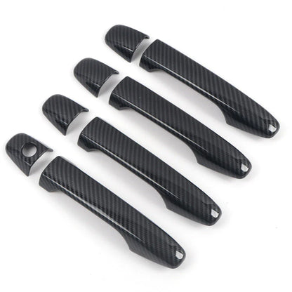Carbon Fiber Look Exterior Door Handle Cover Trim for Subaru WRX STi (2015-2021)