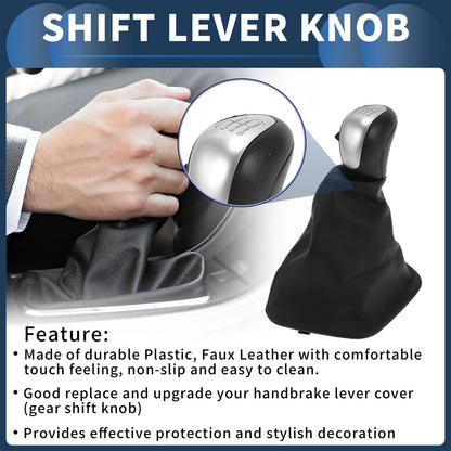 6 Speed Shift Knob with Boot Cover for Mercedes Benz Sprinter W906 (2006–2018)