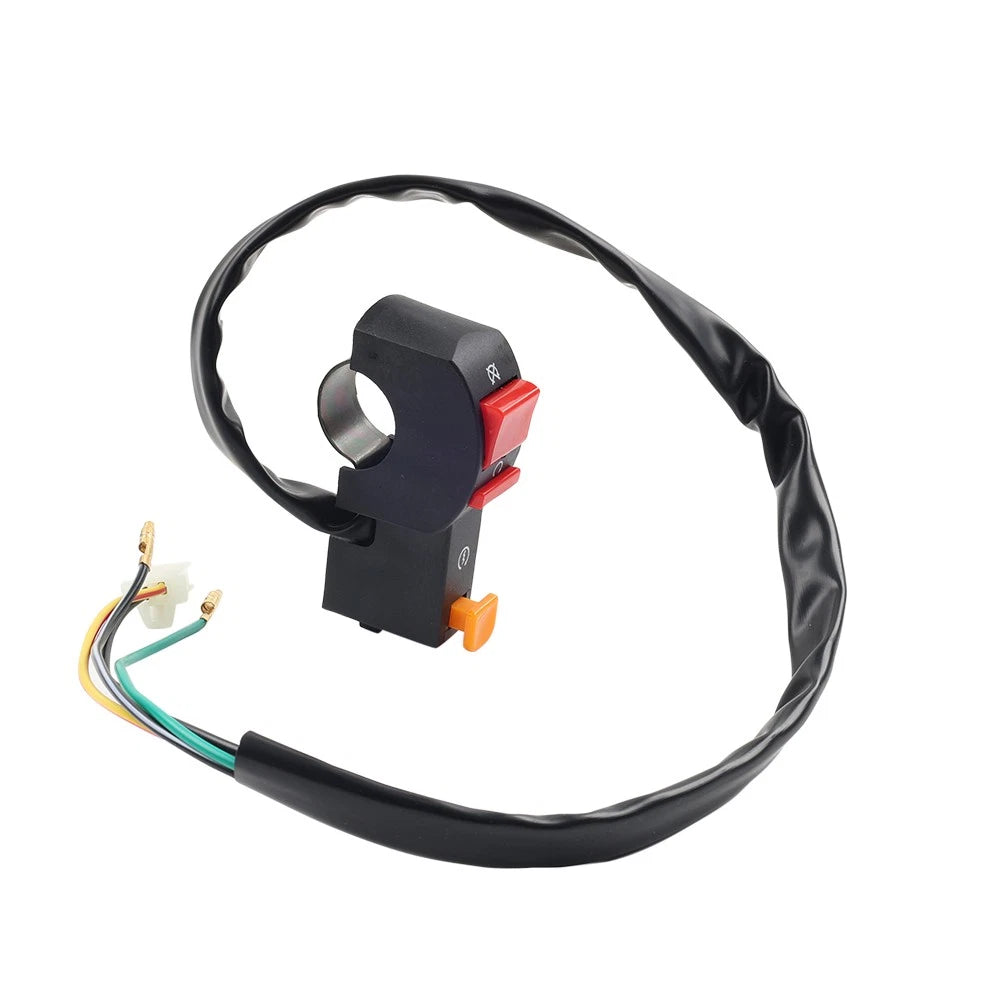 Universal 12V Handlebar ON/OFF Switch for Motorcycle Scooter Dirt Bike (7/8")