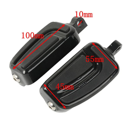 10mm Male Mount Footpegs for Harley Touring Sportster XL883 1200 (2004-2023)