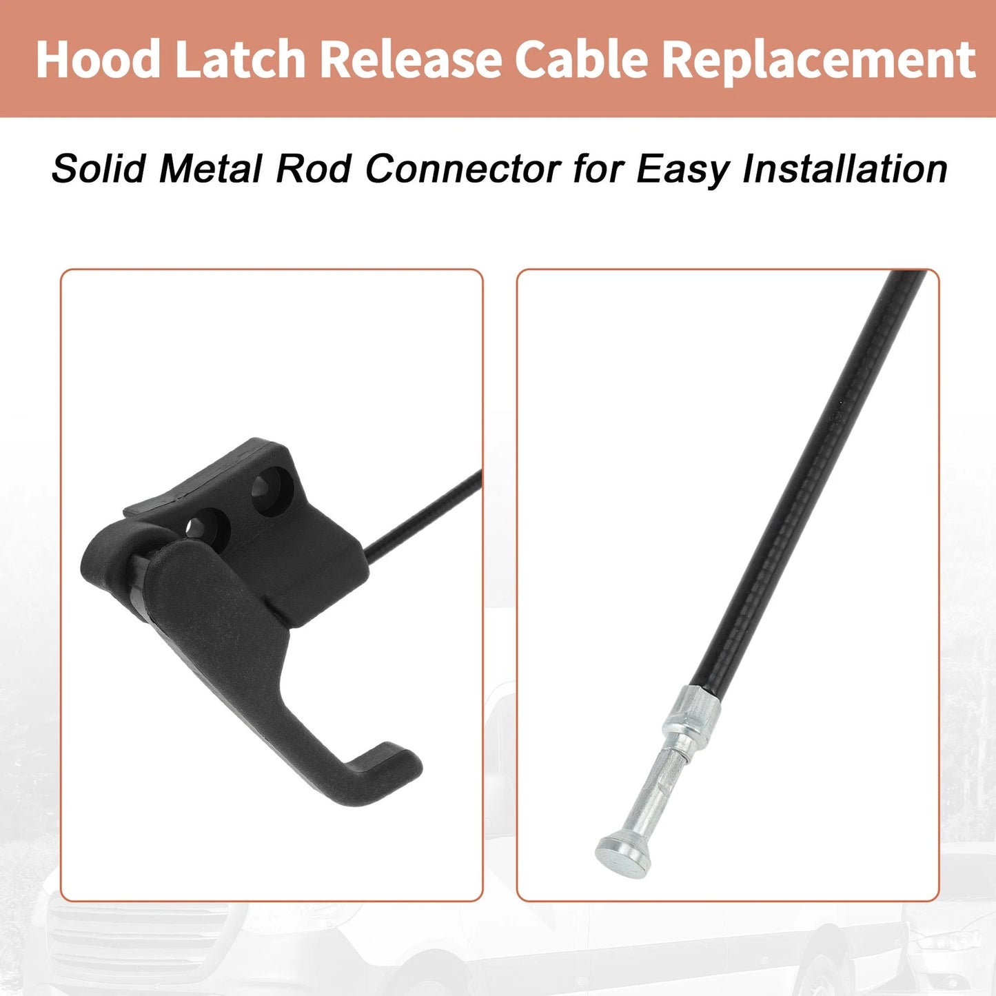 Bonnet Hood Release Cable for Mercedes Sprinter 901-905 (1995–2006) No.9017500359