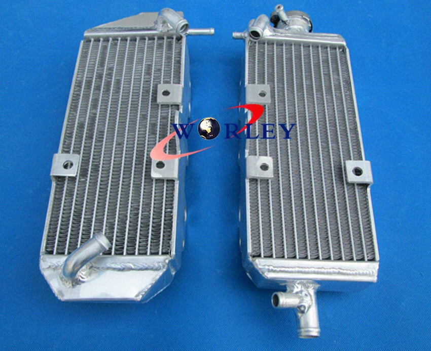 Aluminum Radiator & Black Hose for Suzuki RM125 1992-1995 ()