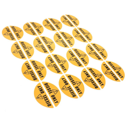 16 Pair Diesel Only Yellow Door Decal for Truck
