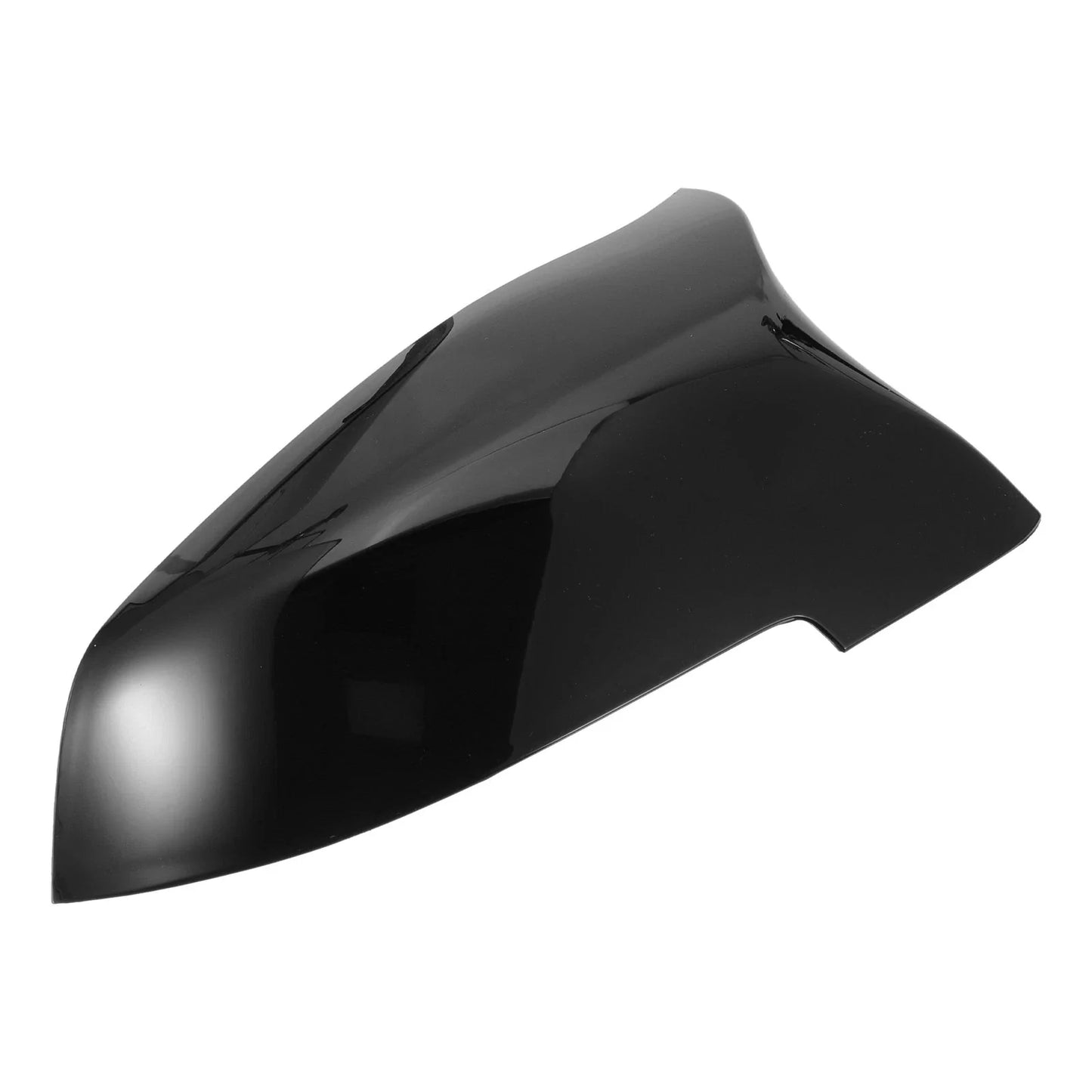 Rear View Mirror Cover Shell Trim for BMW 528i Bright Black