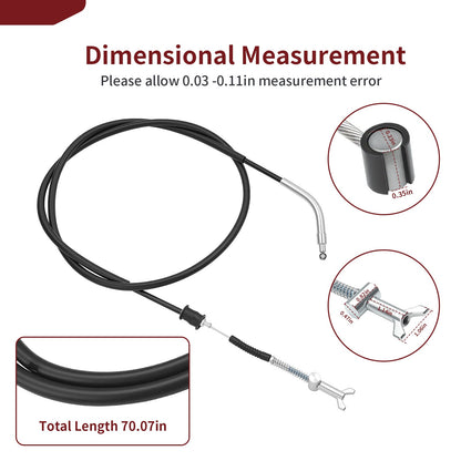Rear Park Hand Brake Cable for Suzuki Ozark 250 (2007–2014)